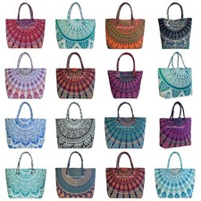 Indische Mandala-Handtasche aus 100 % Baumwolle...