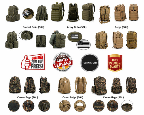 Assault pack militär - us,
