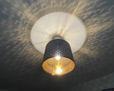 IKEA Deckenlampe grau / gold