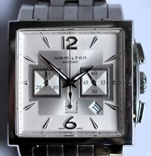HAMILTON Jazzmaster Square Chronograph Automatic 40mm TANK Americaine Datum Quad