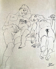 Egon Schiele Lithographie C