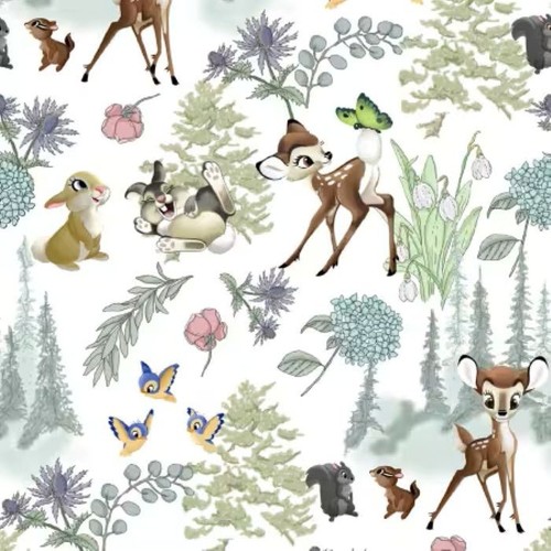 Baumwollstoff disney bambi - baumwollstoff,