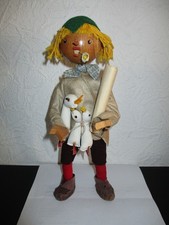 Alte DDR Spielzeug Souvenir Puppe “ Meißner Gänsejunge “ Rar !