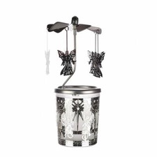 Glas Karussell Windlicht Engel