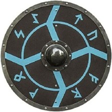 24" Holz rund Wikinger Schild