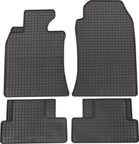 Gummimatten teile schwarz - 4-teile,