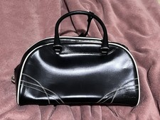 PRADA 1990S BLACK VITELLO BOWLER BAG