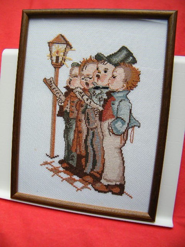 Kreuzstich stickbild hummel - stickbild,