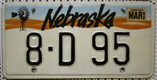 Nebraska Nummernschild USA Original Auto Kennzeichen / Windmill Grafik 8D95