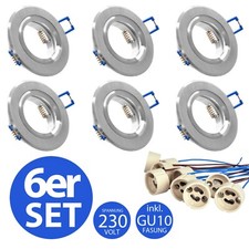 6x Einbaustrahler Set