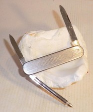 TASCHENMESSER Reklame BENDER guiilochiert Rostfrei Made in Germany um 1960 T101