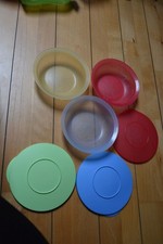 3x Tupperware Junge Welle Servierschale 400ml bunt