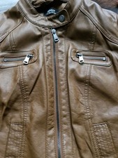 ONLY Damen Jacke Kunstleder Übergang Bikerjacke 