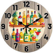 Various Drinks Wall Clock 12