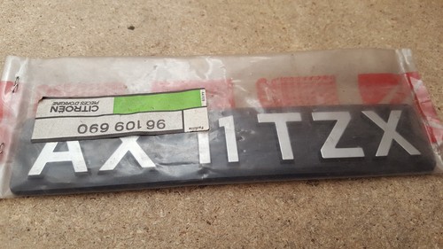 Citroen tzx typenschild - ax,