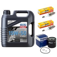 Set Motor Service Öl 4L Ölfilter Zündkerzen für BMW R 1100 S 259 R1100 1998-2005