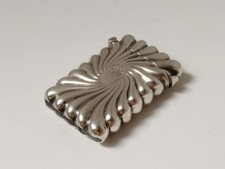 Antik 925 Sterling Silber Dose Streichholz Etui mit Verzierungen, England