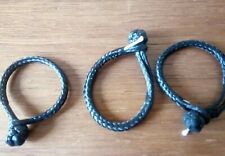 3 Softschäkel  Dyneema D-pro, Bruchlast 1000daN (Grau oder Schwarz)