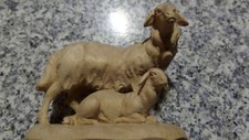 Krippen Figur  Schaf mit Kitz