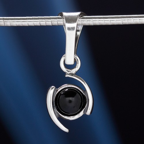 Onyx silber 925 anhänger - silber,