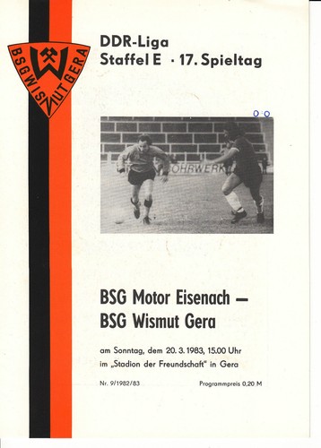 Ddr liga bsg - ddr-liga, 82/83