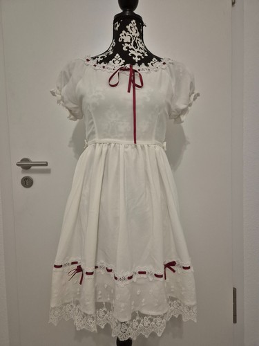 Weißes lolita dress mit - weißes,