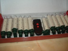 Kabellose Christbaumkerzen mit Fernbedienung 24 LED Kerzen warmweiß mit Strass