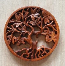 Baum Wanddeko Relief Holz 20