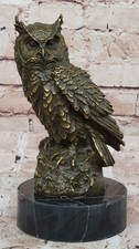 Thront Eule Vogel Bronze