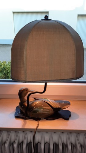 Tischlampe ente holz massiv - tischlampe,, ente,