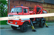3 Feuerwehr-Fotos Oldtimer DDR IFA LKW W 50 Abgaslöschfahrzeug Flugzeugturbine