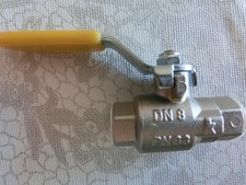 verschiedene Edelstahl Kugelhahn - Absperrhahn 1/4" DN8, 3/8"DN8, 3/4"
