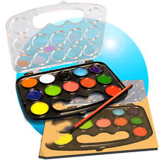 13tlg. Wasserfarbenset Malset Wasserfarben + Pinsel Tuschkasten Deckfarbkasten