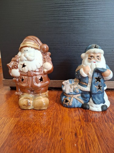 Keramik-Weihnachtsmann-Figur