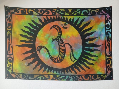 Wandtuch symbol tie dye - wandtuch,