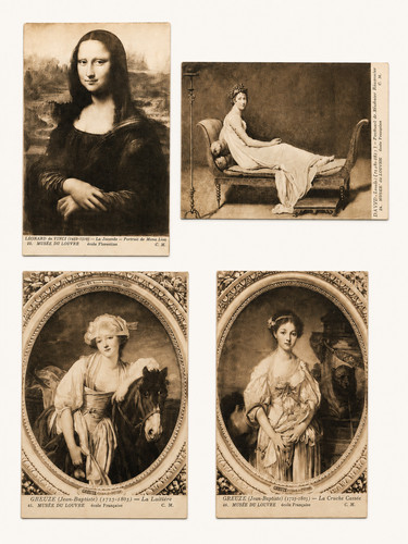Alte louvre paris mona - ak,