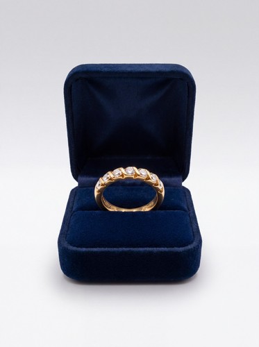 585 14k gelbgold brillantring - 585,