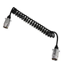 Kabel 7 polig Spiralkabel 12v Verbindungskabel Anhängerkabel 3 Meter Anhänge Nue