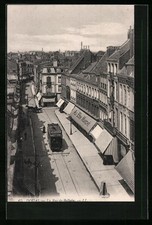 Douai, La Rue de Bellain, Strassenbahn, Ansichtskarte 