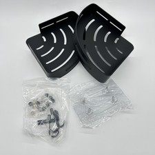 GRICOL Eck-Duschregal ohne Bohren, Metall, mit 2 Haken für die Dusche, rostfrei,