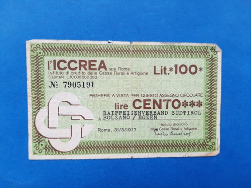 100 lire miniassegni - x,