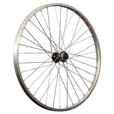24 Zoll Fahrrad Vorderrad Aluminiumfelge Shimano HB-QC300 Nabe Disc CL silber
