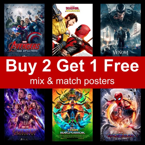 Marvel movie posters a3 - a5,