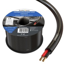 100m Lautsprecherkabel Rund 2x