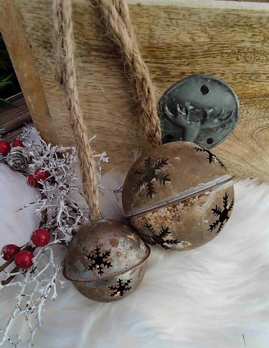 Zinkkugel schneeball glocke - schneeball,