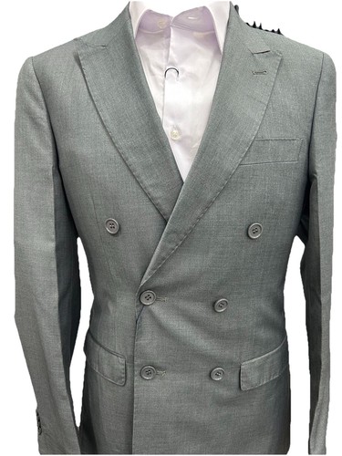 Herren kleid doppelbrust grau - doppelbrust,