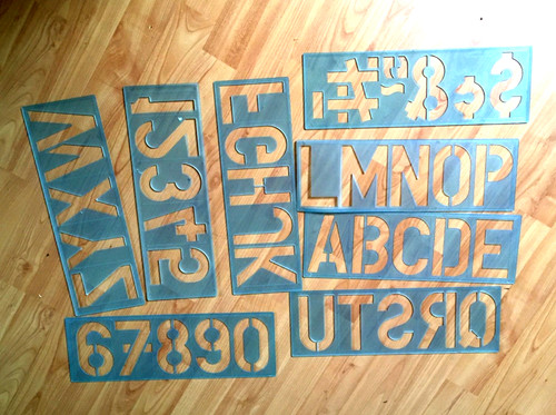 Buchstaben schablonen set - schablonen,