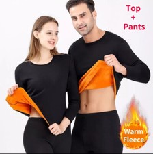 Thermounterwäsche Set Herren – Warm & Bequem | Fleecegefüttert | Langarm