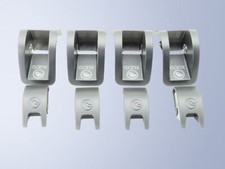 ISOFIX Befestigung Blenden Abdeckungen 4er Set titanschwarz VW Golf 7 VII 5G