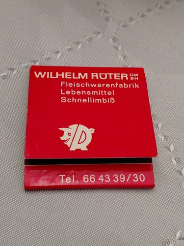 Streichholzheftchen wilhelm - streichholzheftchen,,